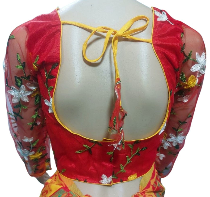 Net Embroidery Blouse