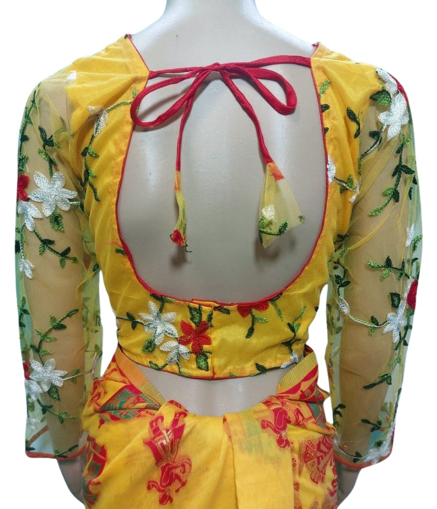 Net Embroidery Blouse